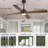 52/60-inch Smart Ceiling Fan With Light And Remote, Compatible With Alexa/google/app, 4 Wood Blades High Cfm Dimmable Led Noiseless Reversible Dc Fans For Bedroom-703877652