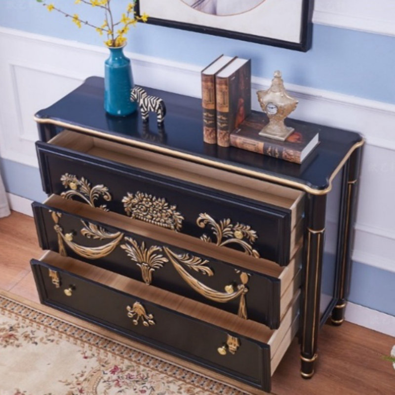 Commode d'appoint légère et luxueuse rétro