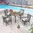 5-Piece Square Patio Dining Set