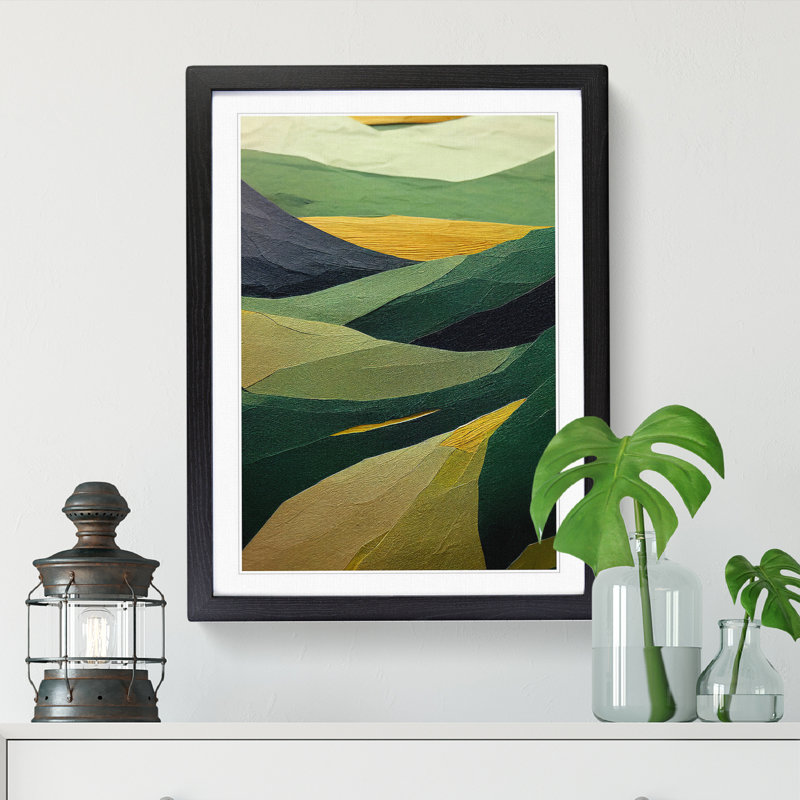 Moffat Japanese Forest Torn Paper - Picture Frame Print, 34cm H x 2cm W, Walnut