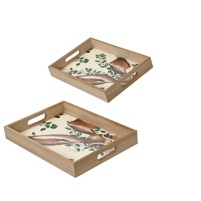 August Grove Abydos Wood Tray