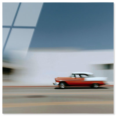Motion Blur Classic III Acrylic Print Cars Wall Art by Notoriart, Ready to Hang, 12 x 12