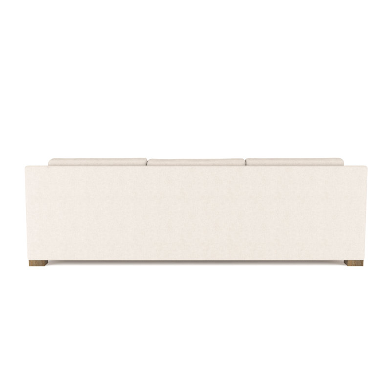 Canapé Mercer, Velours moelleux albâtre, H 33,5 po x l 108 po x P 44 po, Patiné