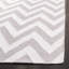 Vanderhoof Hand Woven Flat Weave Wool/Cotton Chevron Rug in Grey/Ivory-22512894