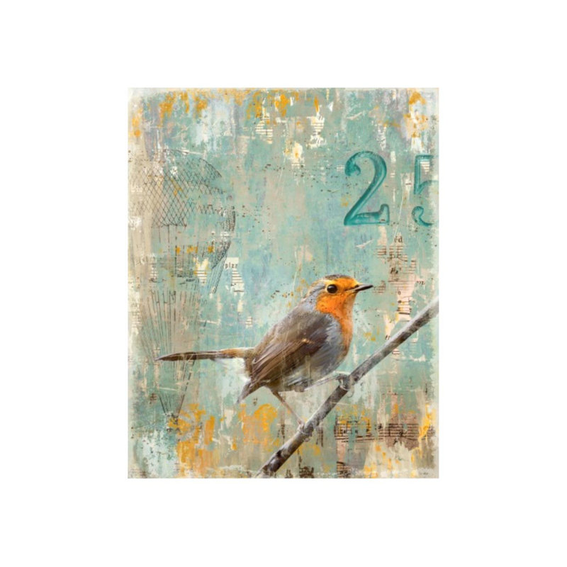 Aves 25 Print by Zoey Riley, Glass Coat, 30" H x 24" W