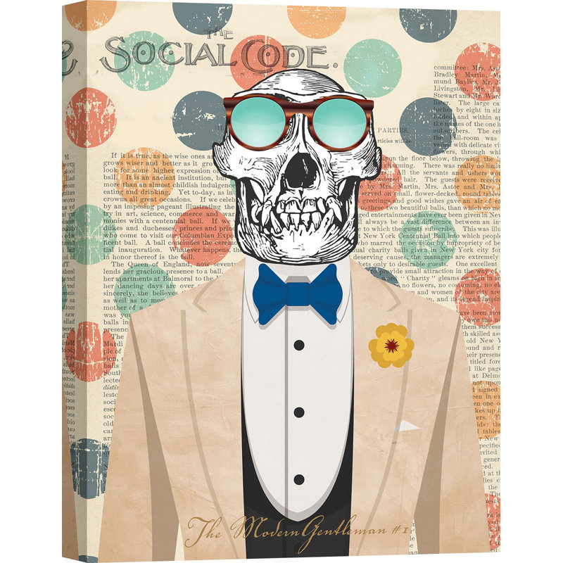 'The Modern Gentleman 1' by Steven Hill - Wrapped Canvas Graphic Art Print, 80cm H x 60cm W x 5cm D