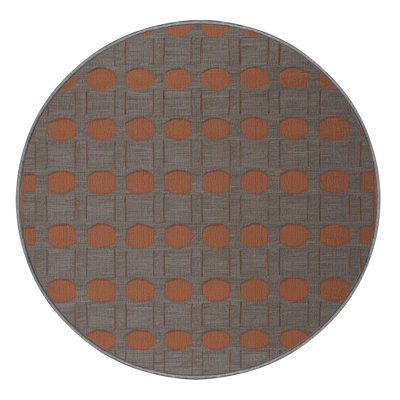 Tapis gris en treillis lavable à la machine