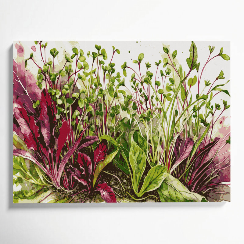 Art mural sur toile beige, H 11 po x l 14 po