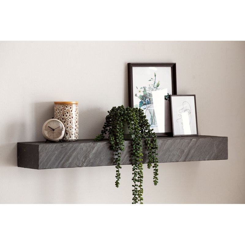 Nashiya Mango Solid Wood Floating Shelf, 10cm H x 90cm W x 20cm D