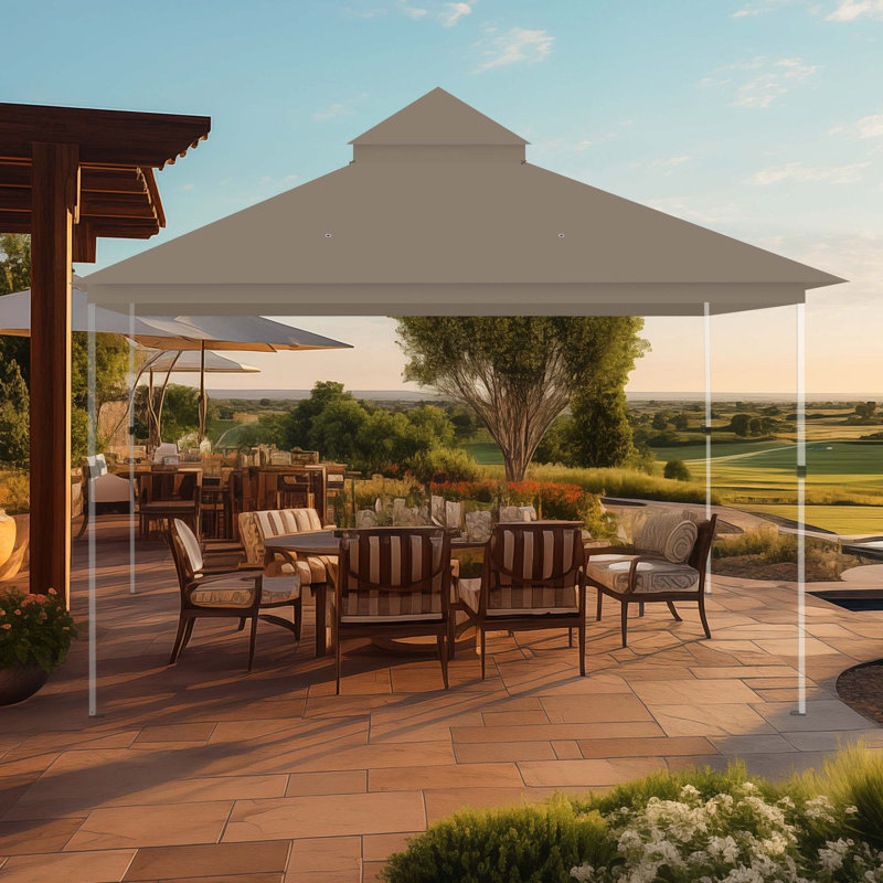 Couvercle de remplacement UV30 + pour pavillon de jardin à 2 niveaux de 10 pi x 12 pi Yescom, Brun, Brun