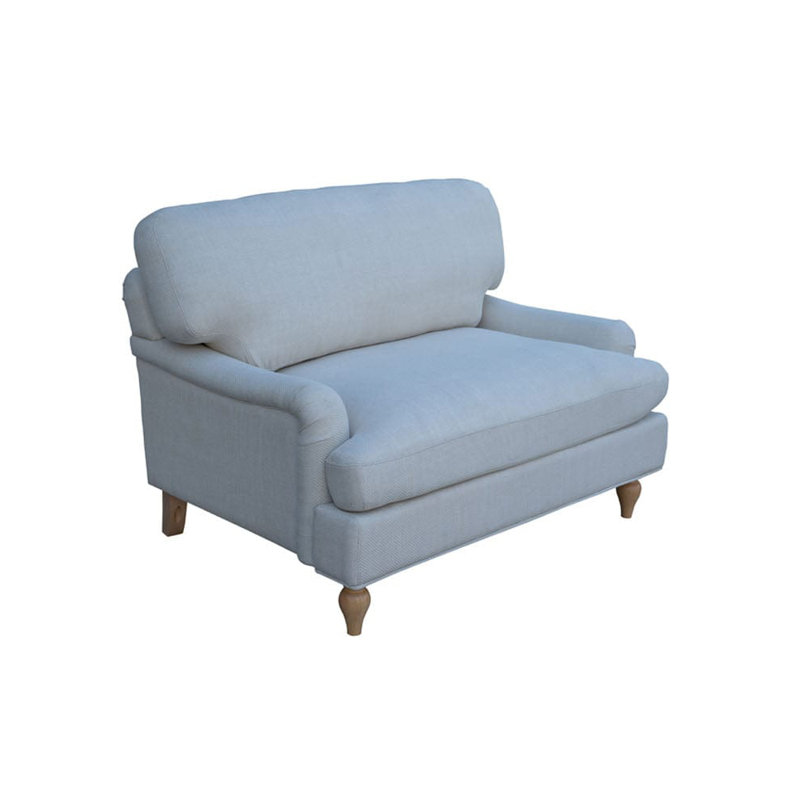 Sadorus 118.5cm Wide Tufted Armchair, Beige Linen