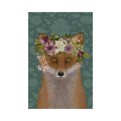 Fox Bohemian by Fab Funky - Wrapped Canvas Gallery-Wrapped Canvas Giclée