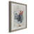 Toile avec cadre gris