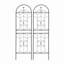 Barrière de jardin, treillis de jardin en métal 71 po x 19,7 po à treillis antirouille pour plantes grimpantes