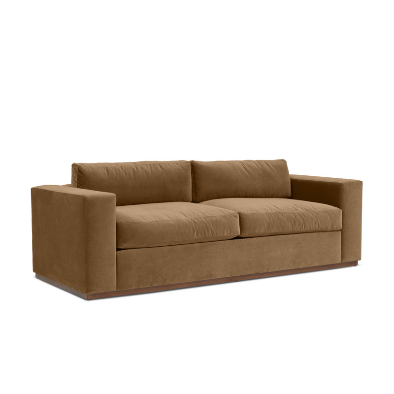 Velvet Sleeper Sofa, Banks Toffee