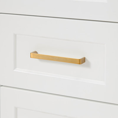 Ensemble de meuble-lavabo simple en bois massif 54 po blanc Freitas avec comptoir en quartz blanc Carrara de 1,5 po, centre, lavabo rectangulaire