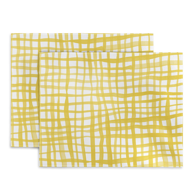 Cotton Gingham Rectangle Placemat