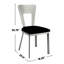 Ensemble de 2 chaises d'appoint en microfibre et en métal