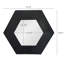 Miroir avec cadre en bois massif, 18,5 po x 18,5 po, miroir noir avec cadre, fin, 18,5 po x 18,5 po