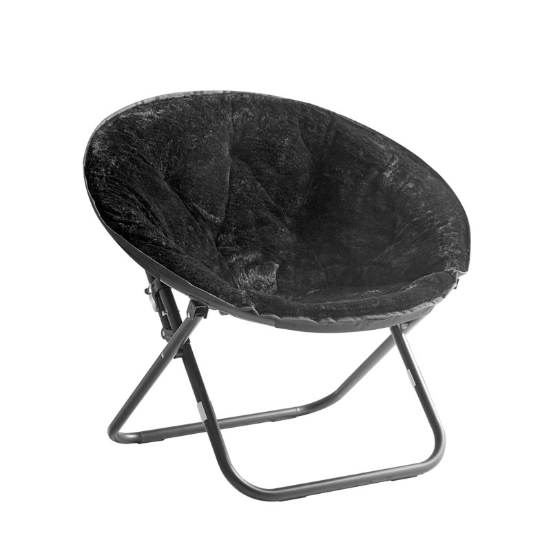 Giles Papasan Chair, Silver, Black