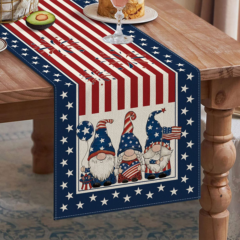 Chemin de table rectangulaire en polyester