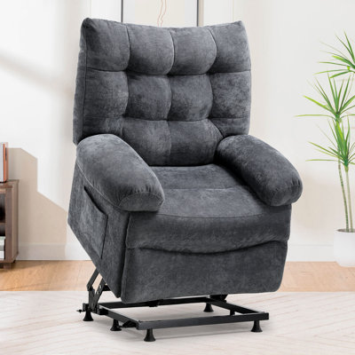 Fauteuil inclinable électrique Power Lift, fauteuil inclinable surdimensionné pour grands hommes et personnes âgées, fauteuil inclinable relevable avec poches latérales, fauteuil inclinable en tissu pour le salon, la chambre à coucher