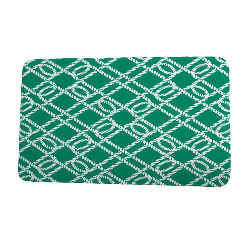 Tapis de bain E by Design, vert, l 17 po x L 24 po