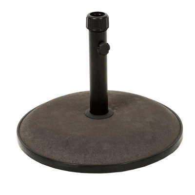 Strong 66 Lbs Concrete Umbrella Base, Suits Up To 10 Feet Umbrella, Brown Pedestal, Firmly,