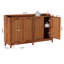57" Sideboard Buffet Cabinet with Adjustable Shelves-183453054