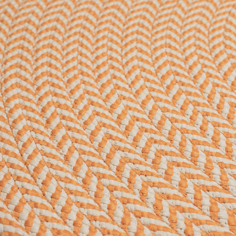 Tapis à chevrons tissés Schwanda, Rond 8 pi