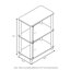 64cm 3 Shelf Toolless Assembly Shelving Unit-1401541066