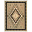 Canvello Navajo Style Hand-Woven Wool Mocha Area Rug- 8'9" X 11'11"
