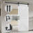 MDF Barn Door Easy Assembly -Solid Slab Covered with Water-Proof PVC Surface with Hardware Kit-92412983-104714684