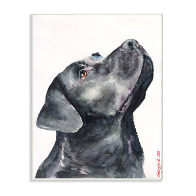 «Labrador Dog Pet Animal Watercolor Paint», impression sur toile