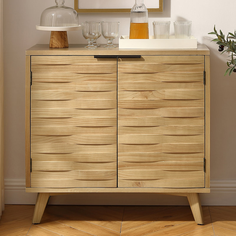 Bump Pine Grain Cabinet