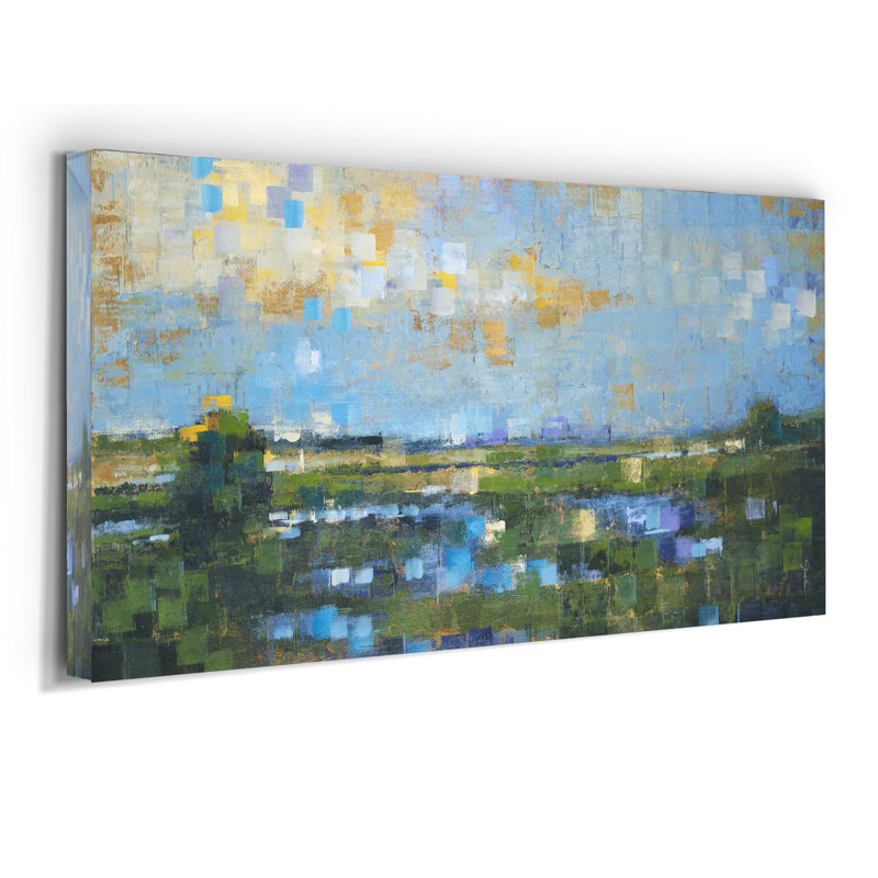 Vue réfractée - impression sur toile tendue, H 40 po x l 20 po x P 1,5 po