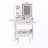 3-Color LED Vanity Mirror With Stool And 2 Drawers & 5 Storage Cabinets-1857691253