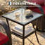 Ensemble de conversation de patio 3 pièces avec chaises à bascule pivotantes à 360°, ensemble de meubles d'extérieur en résine tressée PE avec coussins et table basse, ensemble de 2 chaises-989436165