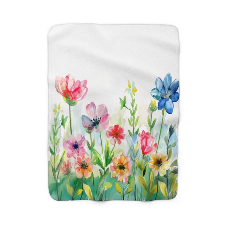 Couverture à pétales de printemps, L 80 po x l 60 po