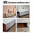 94.49" White+Orange Rectangular Solid Wood TV Stands-108511035