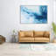 «Blue and White Abstract Vortex Calm», reproduction sur toile-1523559211-1523559202