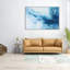 «Blue and White Abstract Vortex Calm», reproduction sur toile-1523559214-1523559202