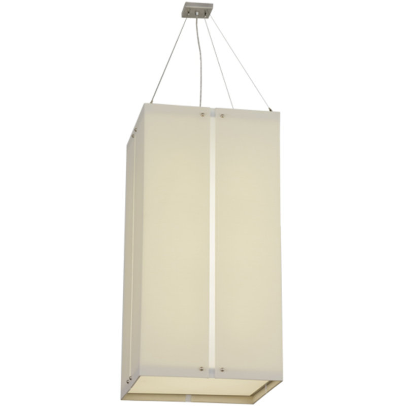 Quadrato 12 - Light Nickel Square/Rectangle Pendant