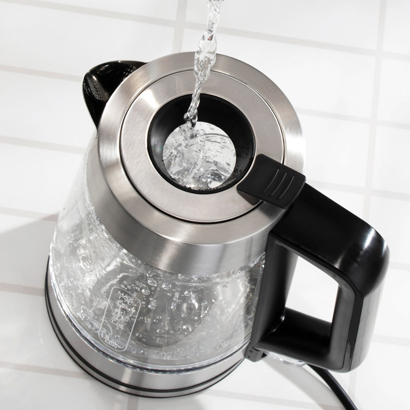 Daewoo 1.7L Glass Electric Tea Kettle
