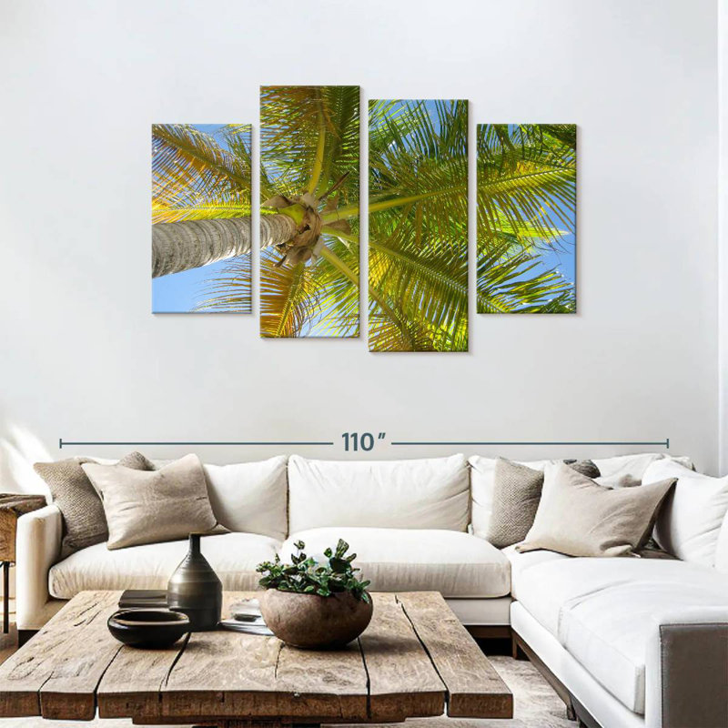 Harnek Saint Barths Palm Tree, 48" H x 75" W