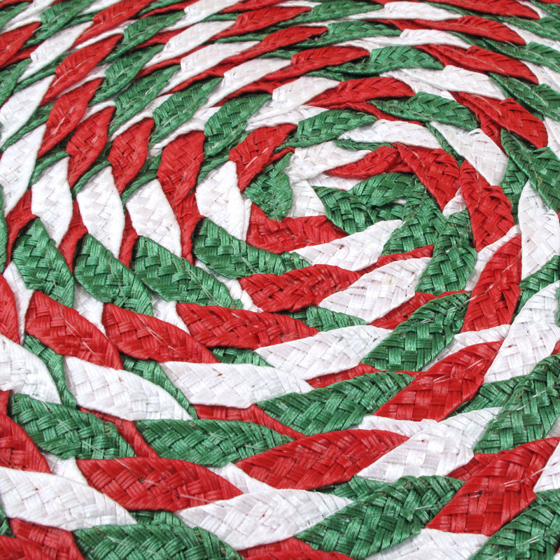 Enderson Polypropylene Plastic Geometric Round Placemat