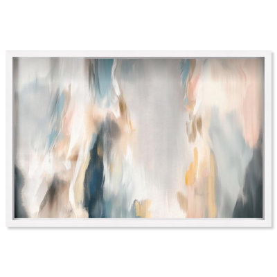 «Gilded Gorge III Shadowbox», art abstrait discret par Art Remedy