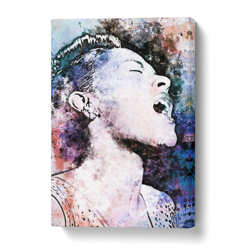 Billie Holiday - Wrapped Canvas, 61 cm H x 40.6 cm W