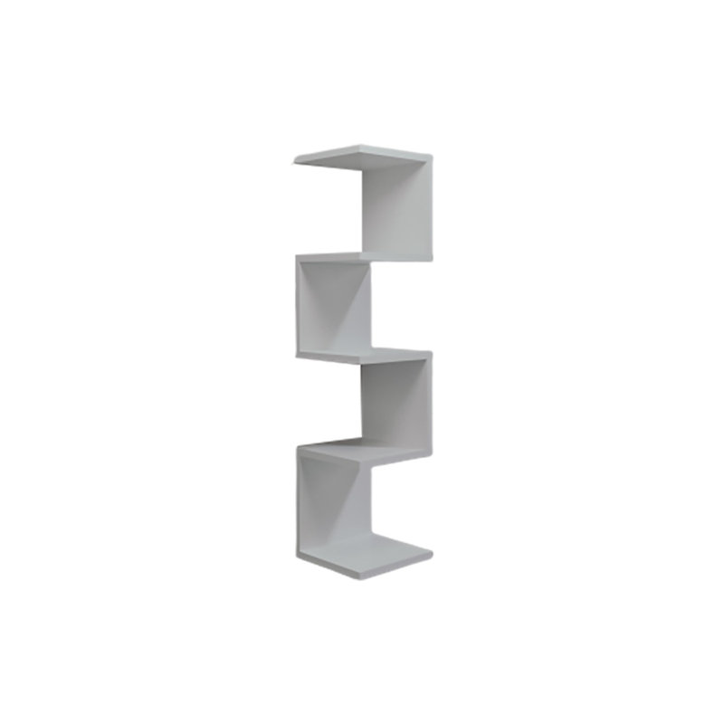 Modern White Wall Shelf, 11.8 x 47.2 x 11.8 inches | 100% Melamine Coated Particle Board, Thickness: 0.7 inches | Stylish and Functional Storage Solution for Home & Office, Elegant Solid Color Design