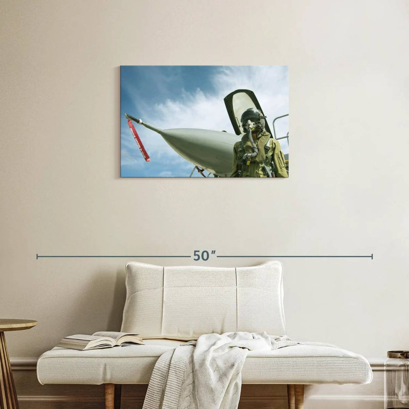 Lelar USAF Fighter Pilot, 20" H x 30" W